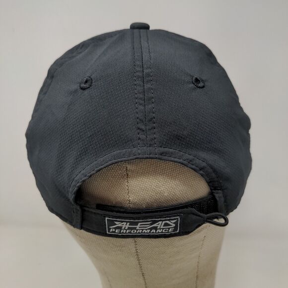 Ahead Men's Strapback Hat Medical Spa Cap Black Mid Fit Embroidered Logo - Picture 7 of 12